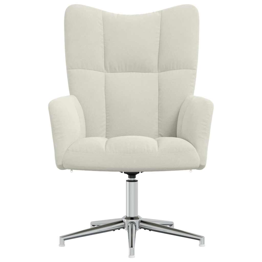 vidaXL Relaxsessel Cremeweiß Samt