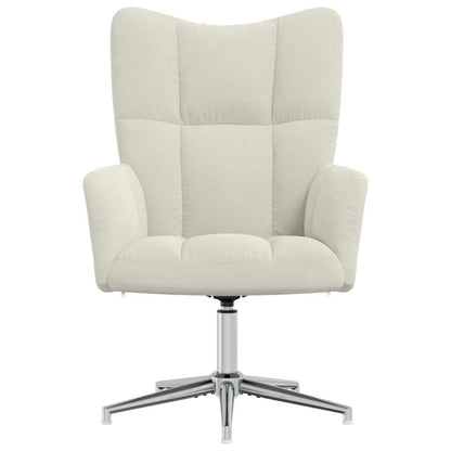 vidaXL Relaxsessel Cremeweiß Samt
