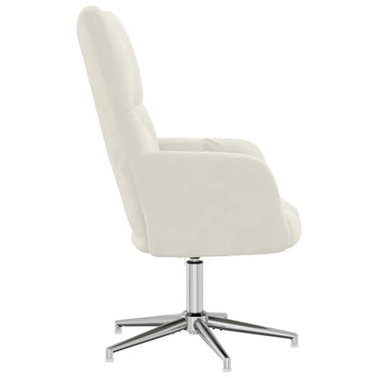 vidaXL Relaxsessel Cremeweiß Samt