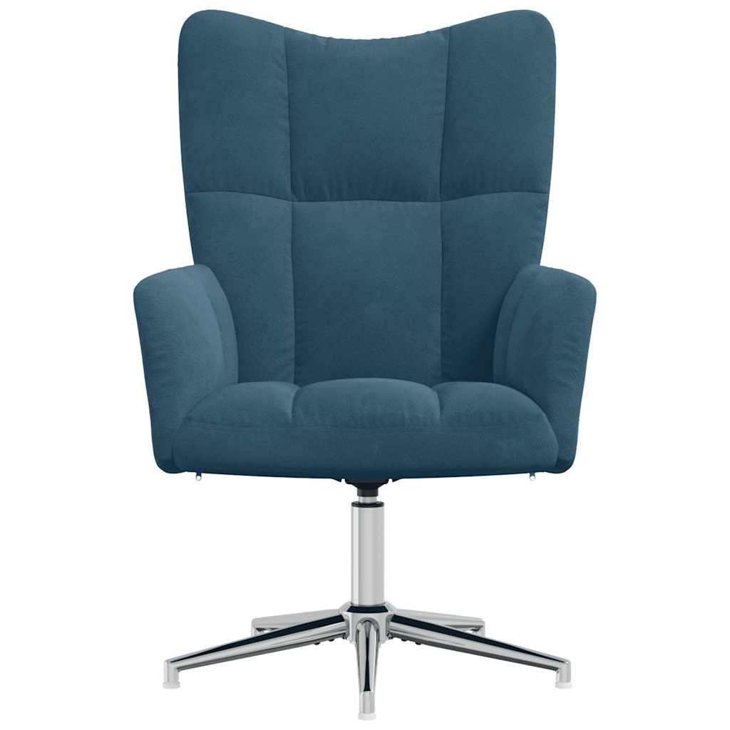 vidaXL Relaxsessel Blau Samt