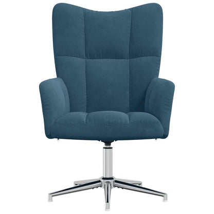 vidaXL Relaxsessel Blau Samt