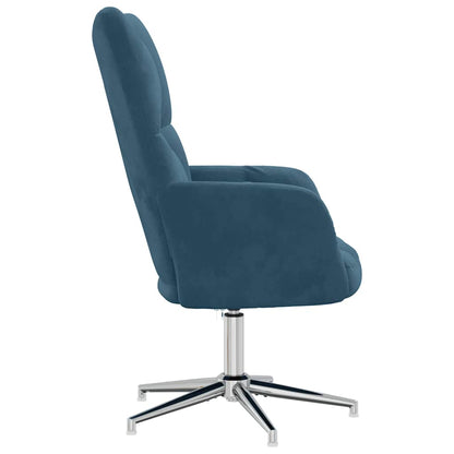 vidaXL Relaxsessel Blau Samt