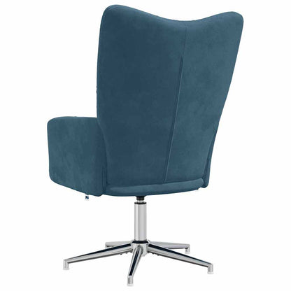 vidaXL Relaxsessel Blau Samt
