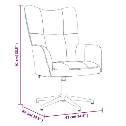 vidaXL Relaxsessel Blau Samt