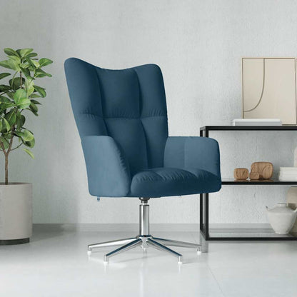vidaXL Relaxsessel Blau Samt