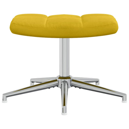 vidaXL Relaxsessel mit Hocker Senfgelb Samt