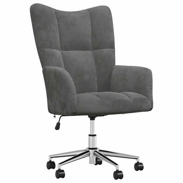 vidaXL Relaxsessel Dunkelgrau Samt