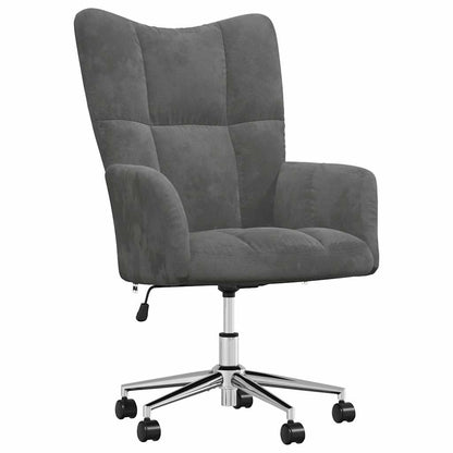 vidaXL Relaxsessel Dunkelgrau Samt