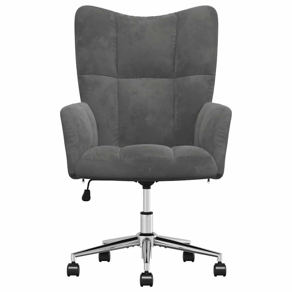 vidaXL Relaxsessel Dunkelgrau Samt