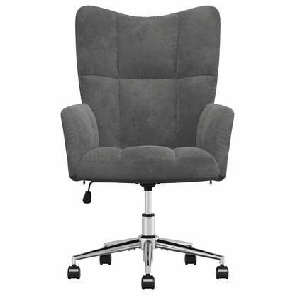 vidaXL Relaxsessel Dunkelgrau Samt