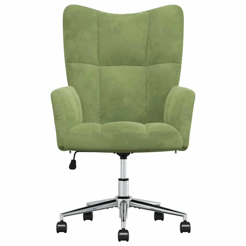 vidaXL Relaxsessel Hellgrün Samt