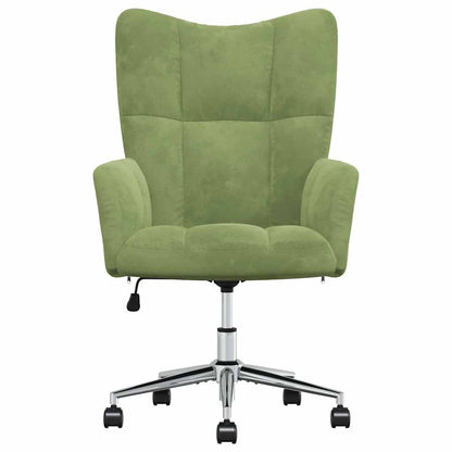 vidaXL Relaxsessel Hellgrün Samt