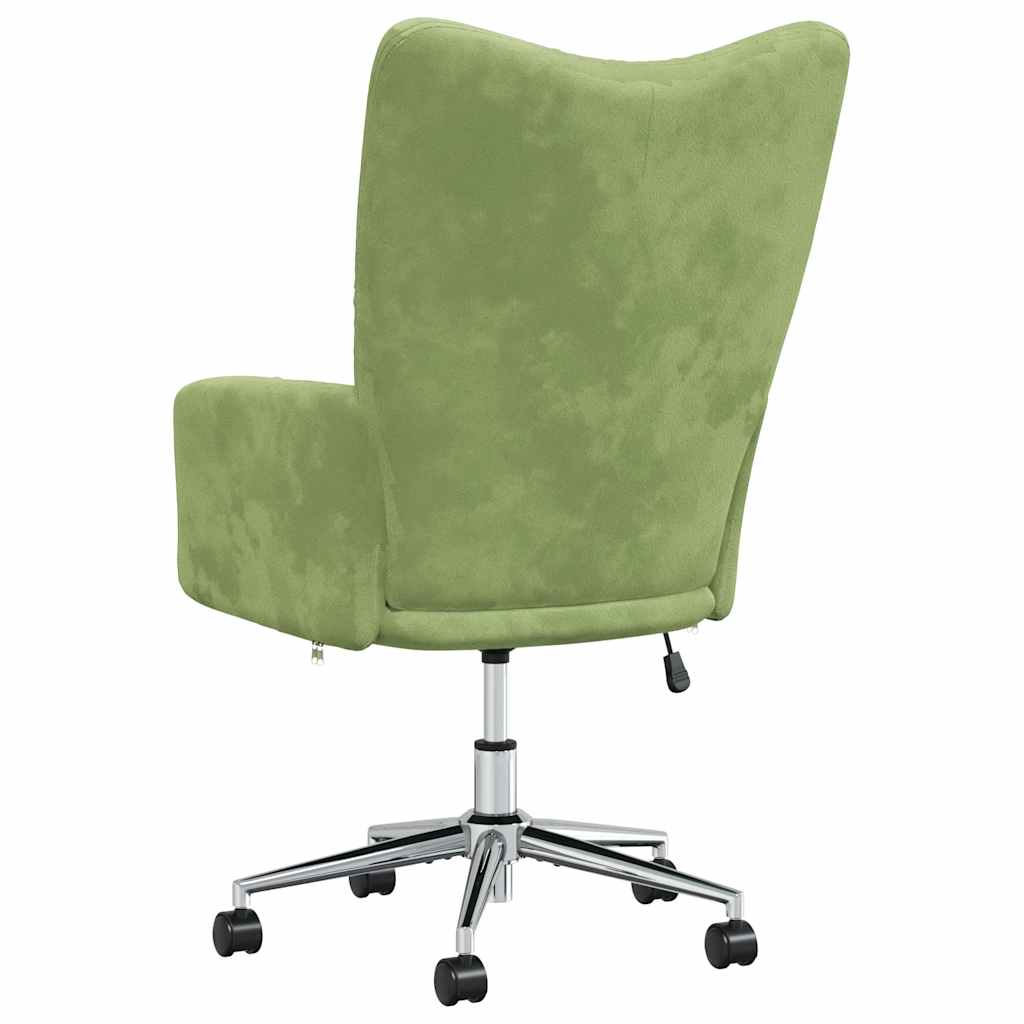 vidaXL Relaxsessel Hellgrün Samt