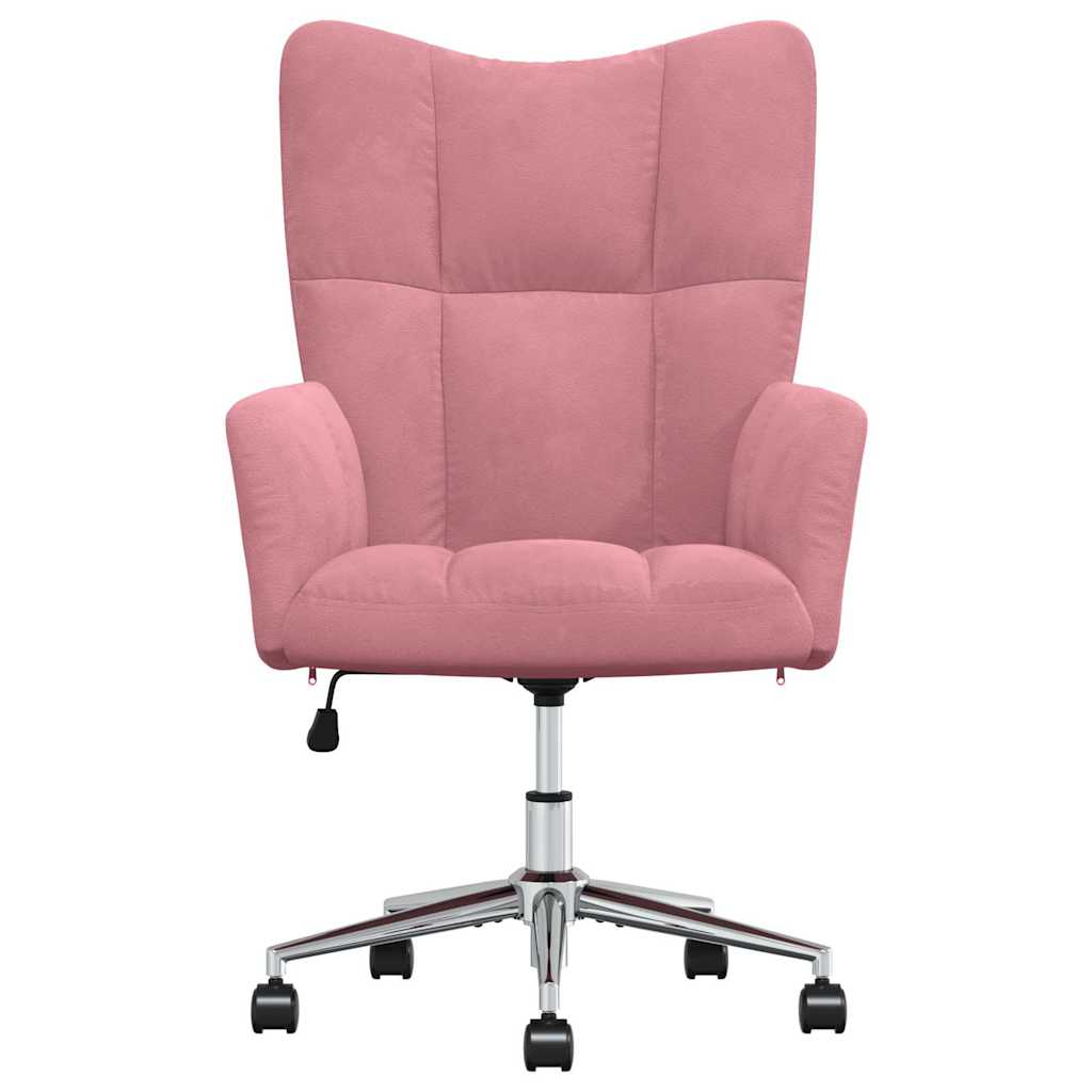 vidaXL Relaxsessel Rosa Samt