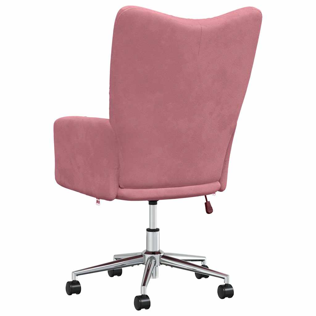 vidaXL Relaxsessel Rosa Samt