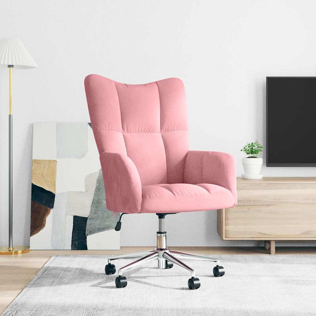 vidaXL Relaxsessel Rosa Samt