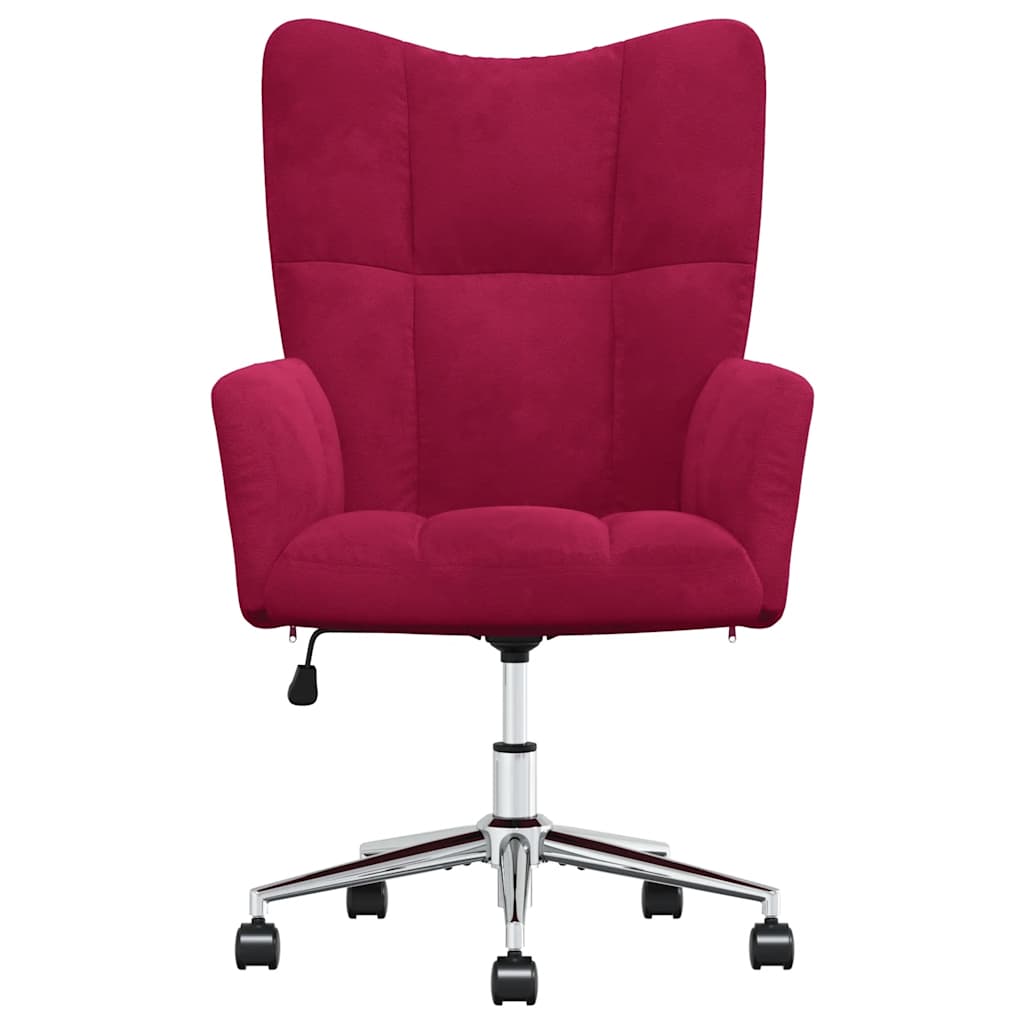 vidaXL Relaxsessel Weinrot Samt