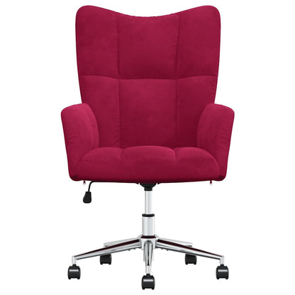 vidaXL Relaxsessel Weinrot Samt