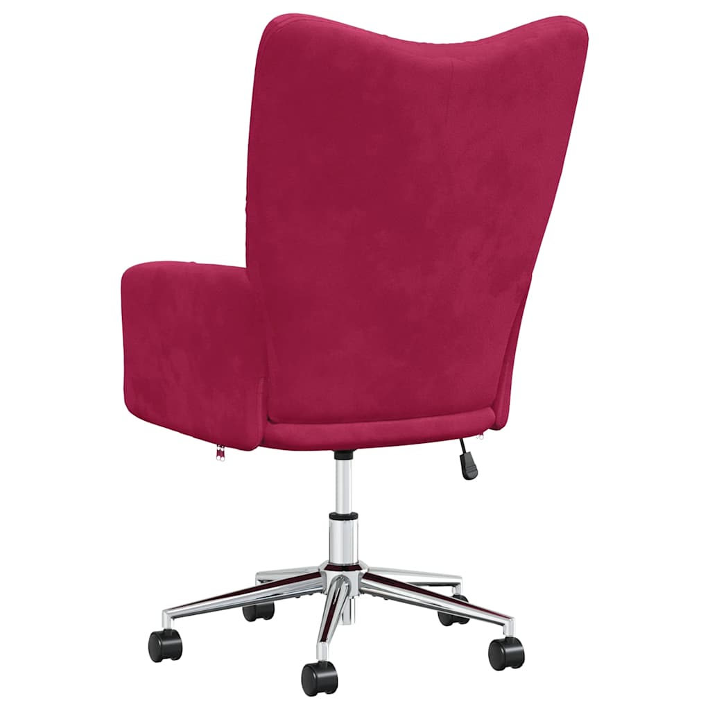 vidaXL Relaxsessel Weinrot Samt