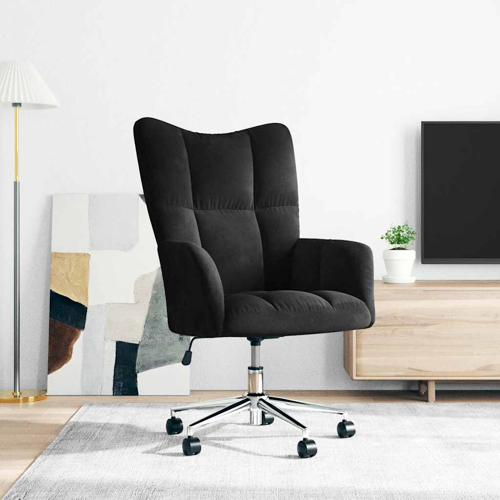 vidaXL Relaxsessel Schwarz Samt