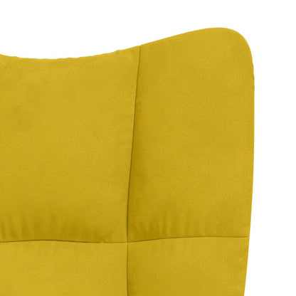 vidaXL Relaxsessel Senfgelb Samt
