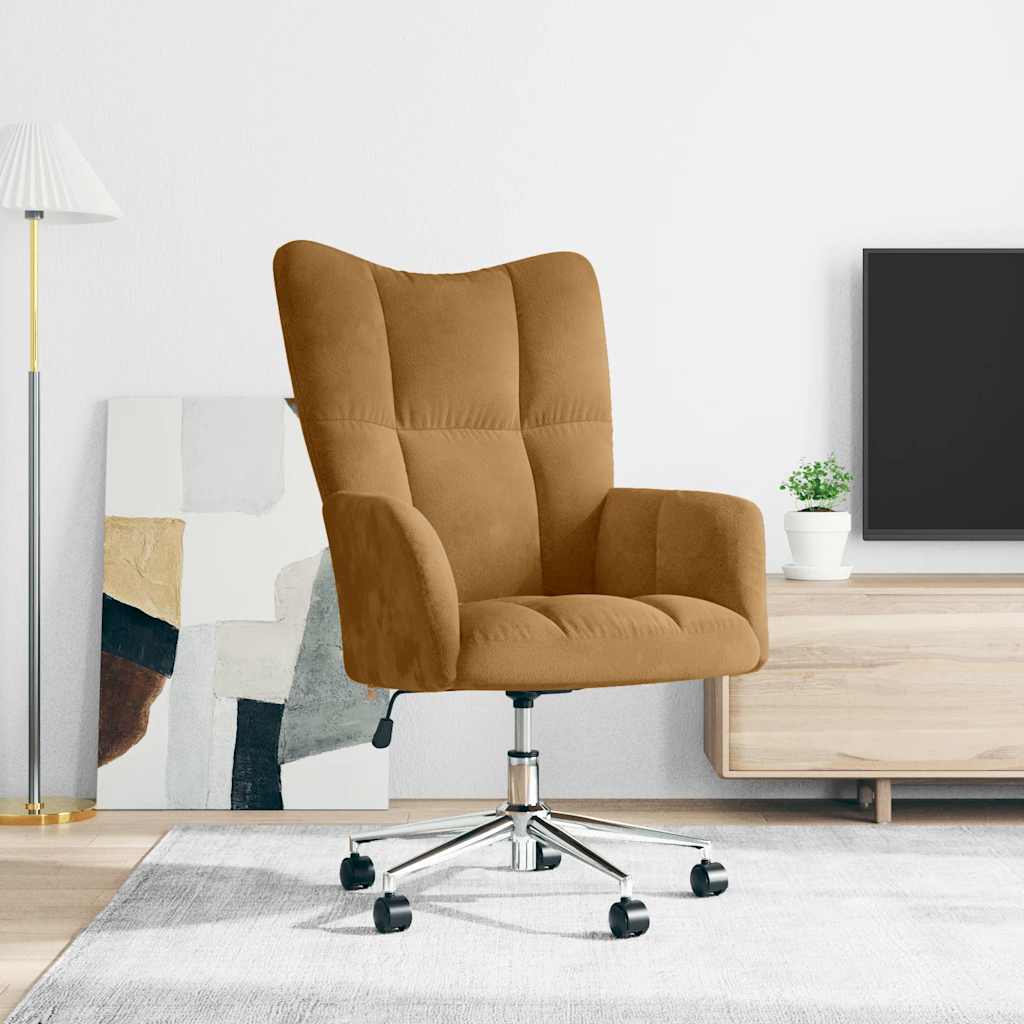 vidaXL Relaxsessel Braun Samt