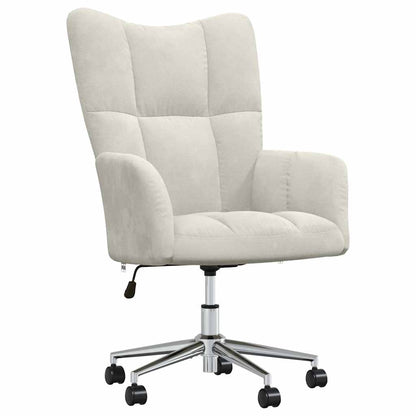 vidaXL Relaxsessel Cremeweiß Samt