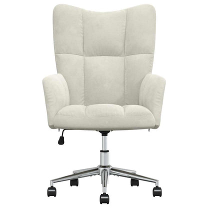 vidaXL Relaxsessel Cremeweiß Samt