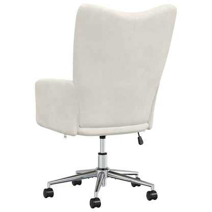 vidaXL Relaxsessel Cremeweiß Samt