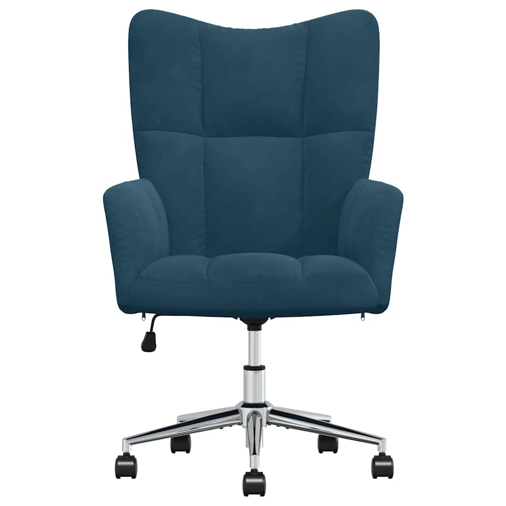 vidaXL Relaxsessel Blau Samt