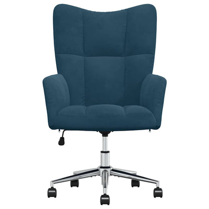 vidaXL Relaxsessel Blau Samt