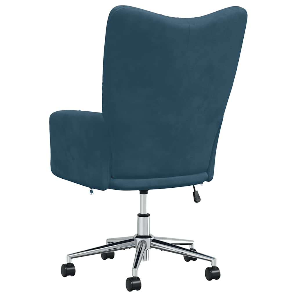 vidaXL Relaxsessel Blau Samt