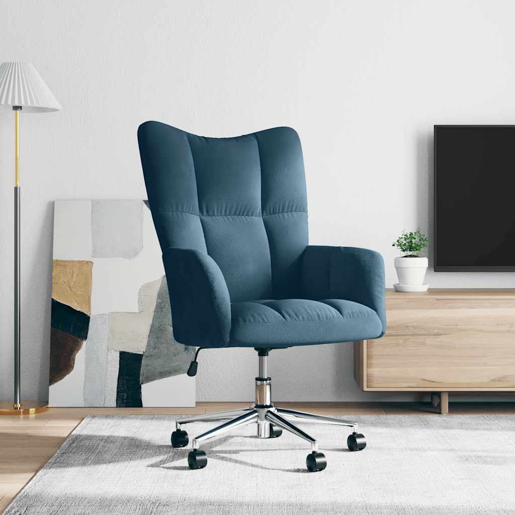 vidaXL Relaxsessel Blau Samt