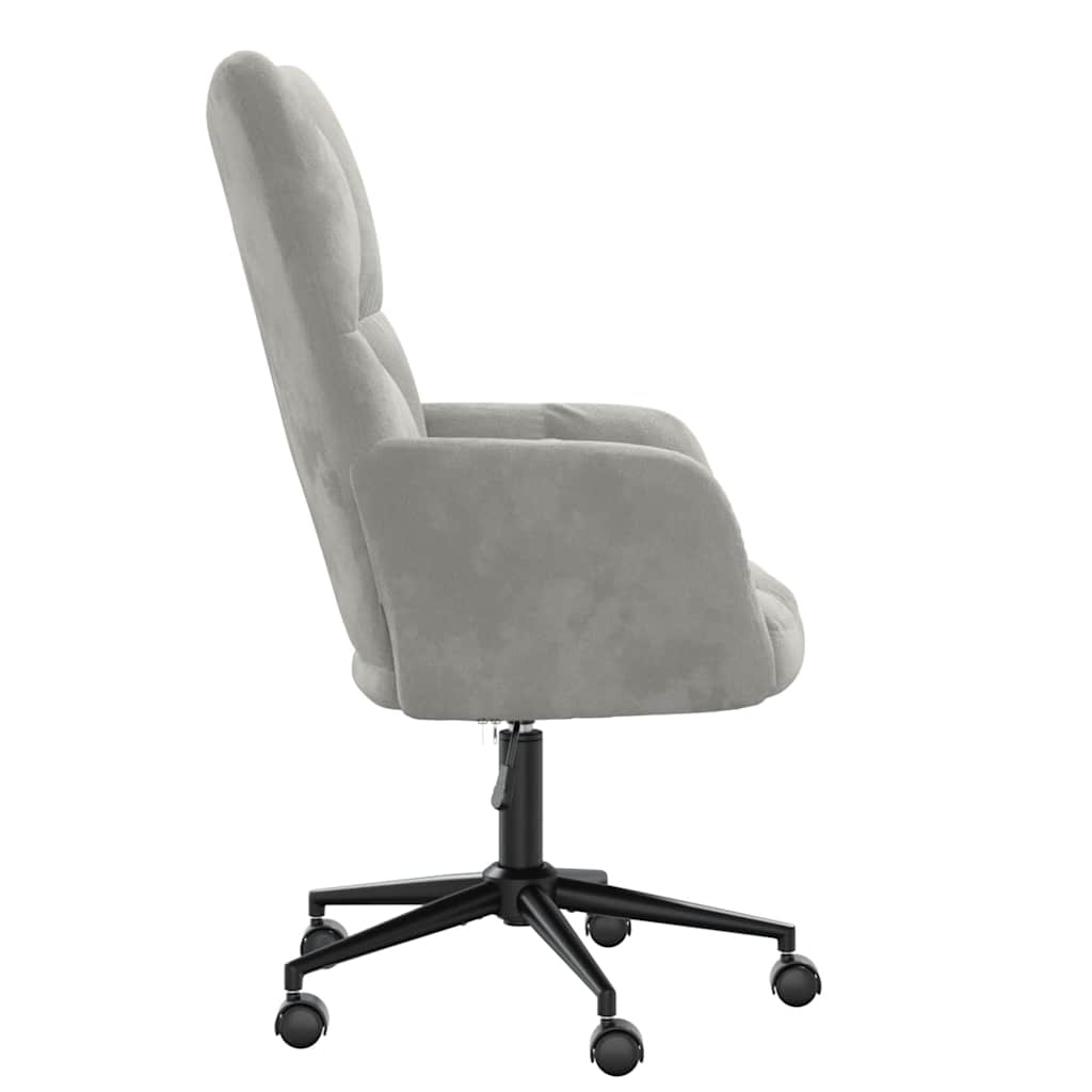 vidaXL Relaxsessel Hellgrau Samt