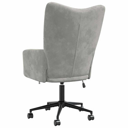 vidaXL Relaxsessel Hellgrau Samt