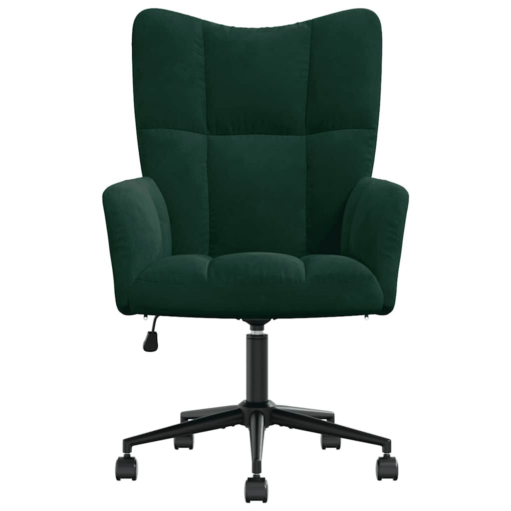 vidaXL Relaxsessel Dunkelgrün Samt