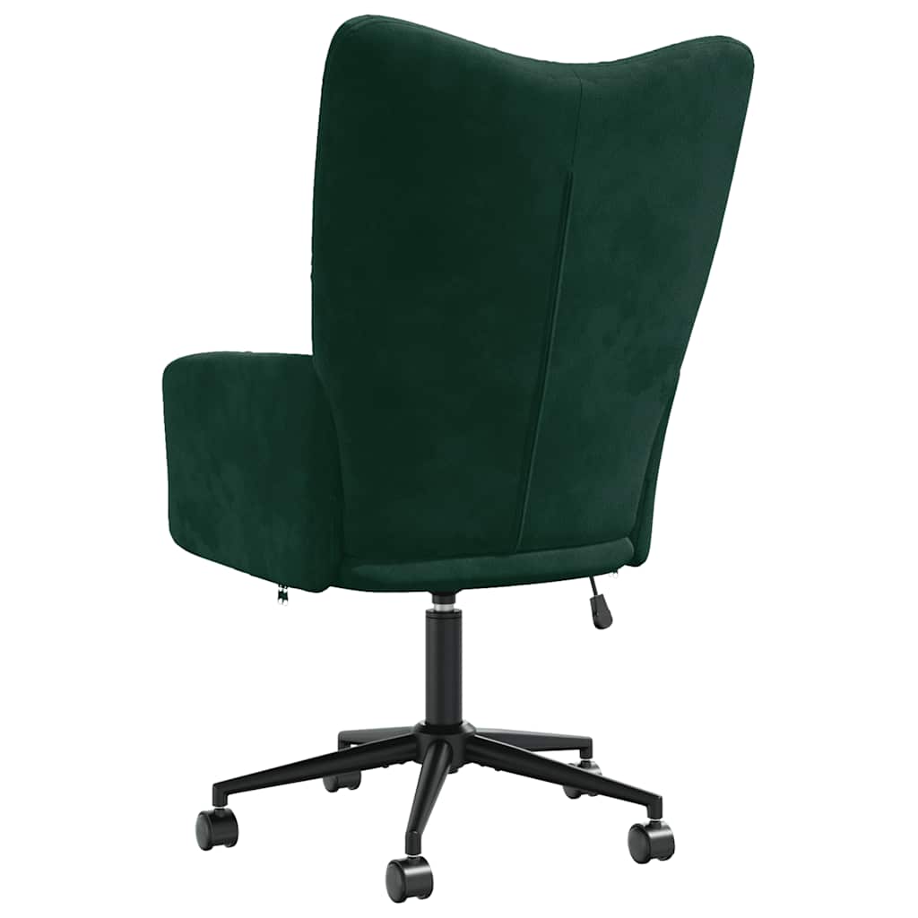vidaXL Relaxsessel Dunkelgrün Samt