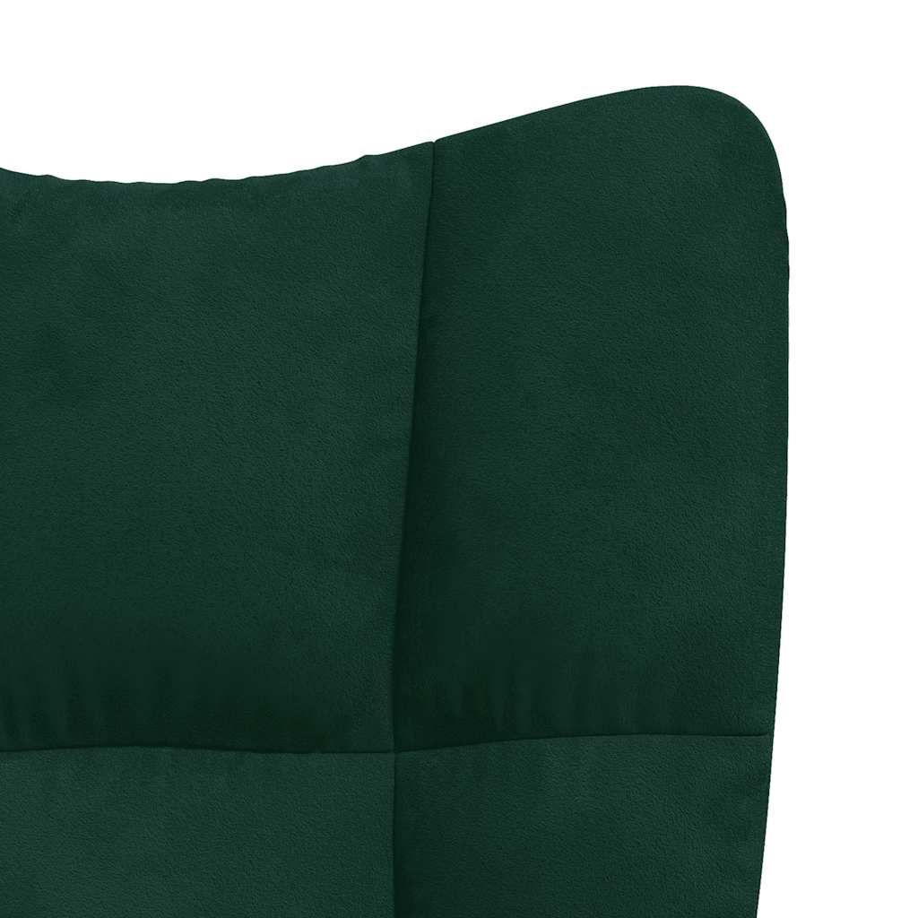 vidaXL Relaxsessel Dunkelgrün Samt