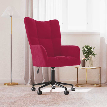 vidaXL Relaxsessel Weinrot Samt