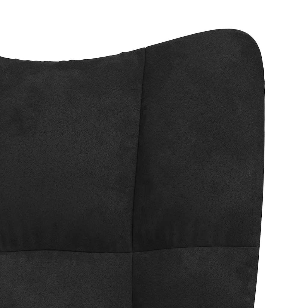 vidaXL Relaxsessel Schwarz Samt