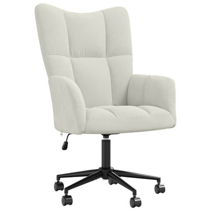 vidaXL Relaxsessel Cremeweiß Samt