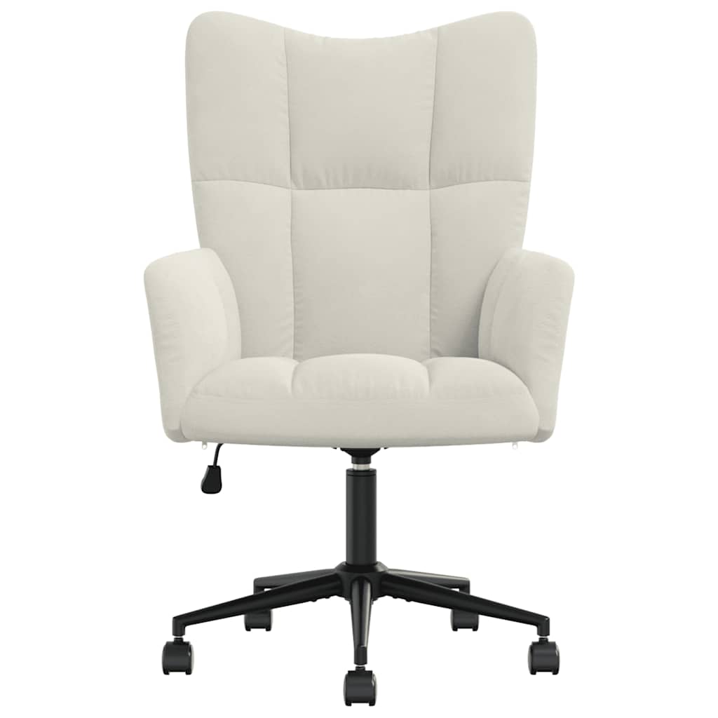 vidaXL Relaxsessel Cremeweiß Samt
