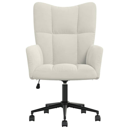 vidaXL Relaxsessel Cremeweiß Samt
