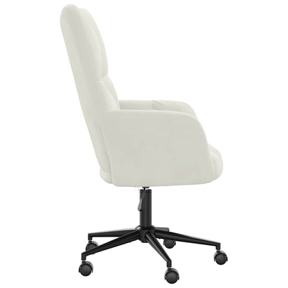 vidaXL Relaxsessel Cremeweiß Samt