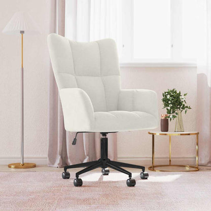 vidaXL Relaxsessel Cremeweiß Samt