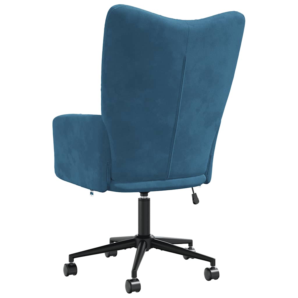 vidaXL Relaxsessel Blau Samt