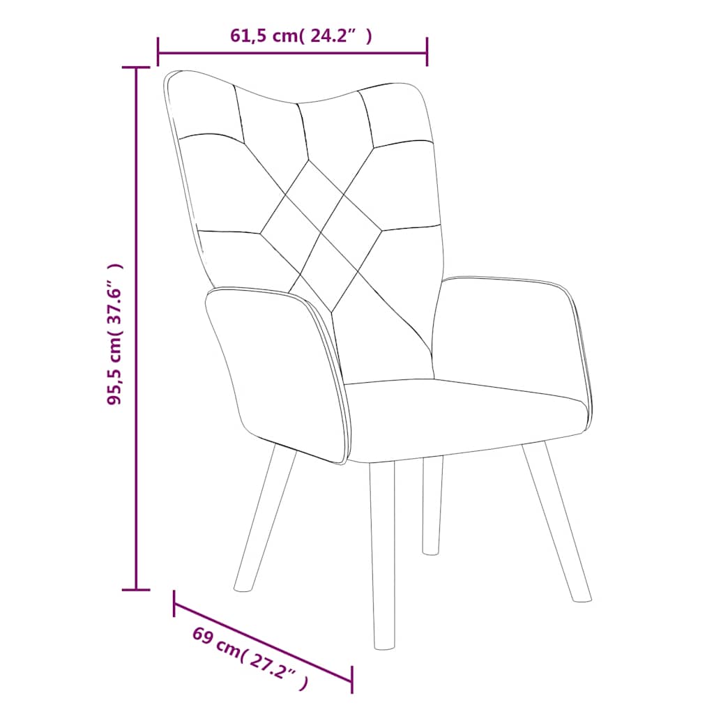 vidaXL Relaxsessel Patchwork Stoff