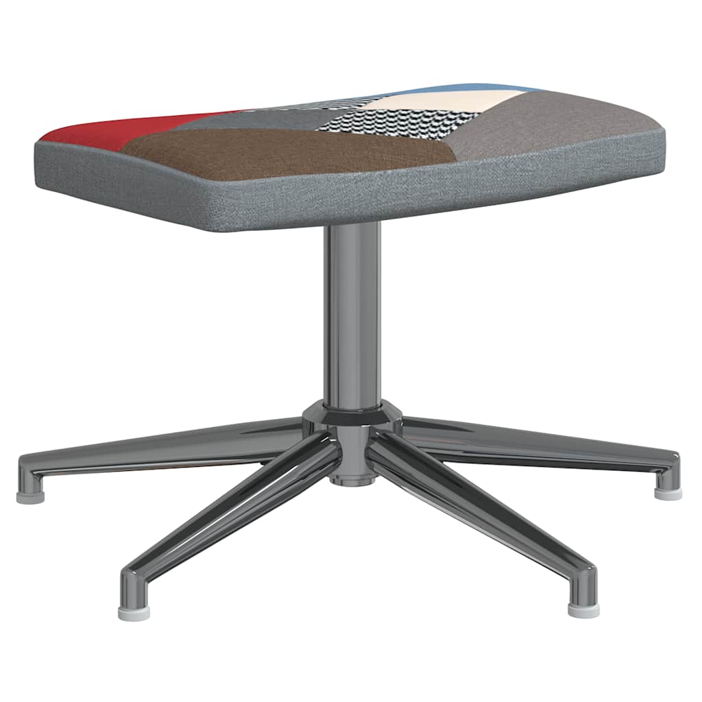 vidaXL Relaxsessel mit Hocker Patchwork Stoff
