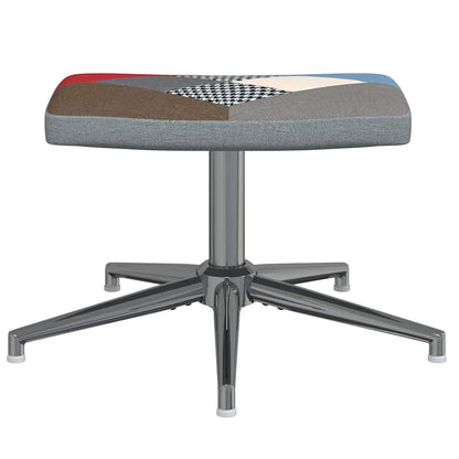 vidaXL Relaxsessel mit Hocker Patchwork Stoff