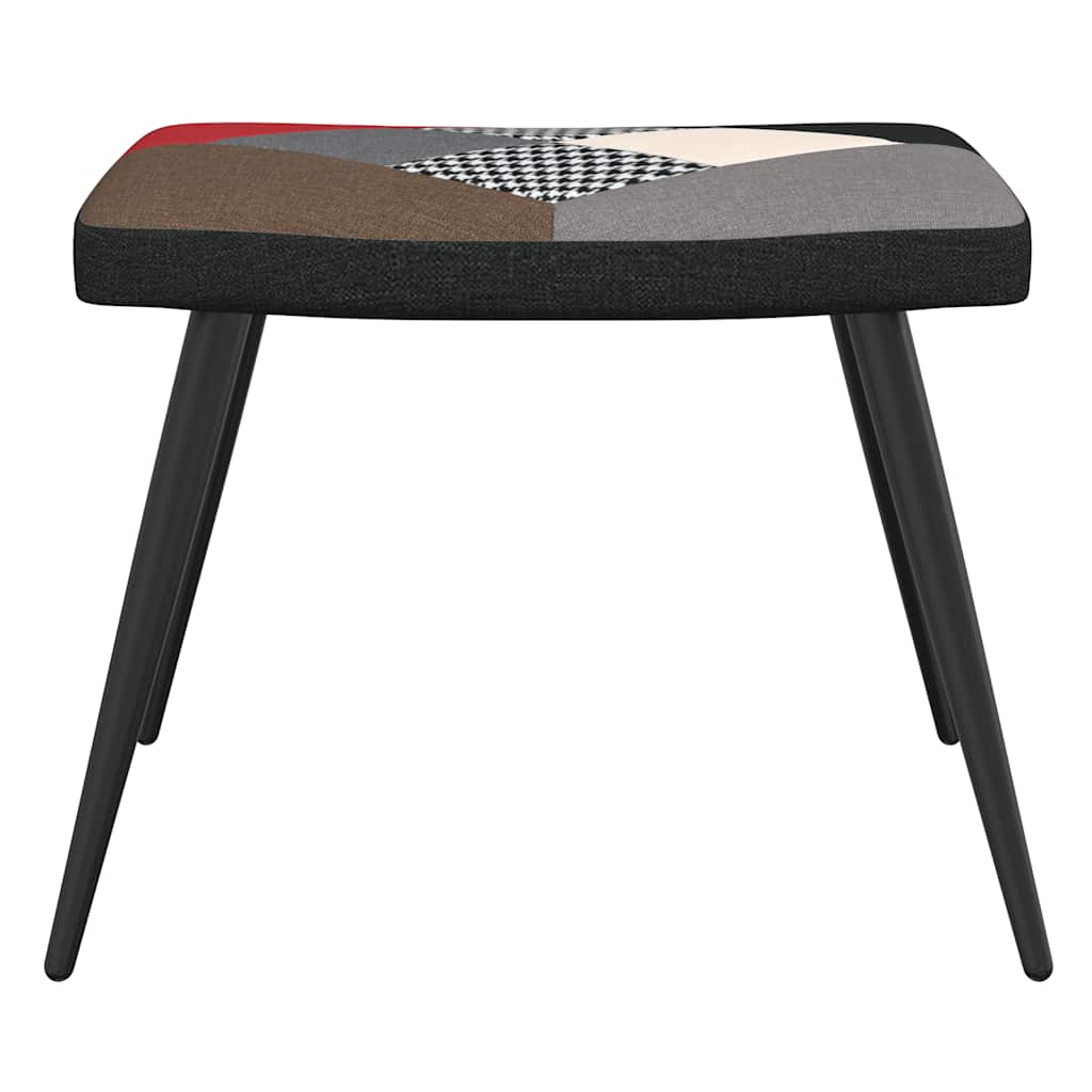 vidaXL Relaxsessel mit Hocker Patchwork Stoff